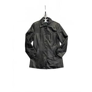 Vintage Y2K Danier Women's Black Leather Jacket Size 4-6 Made in Canada